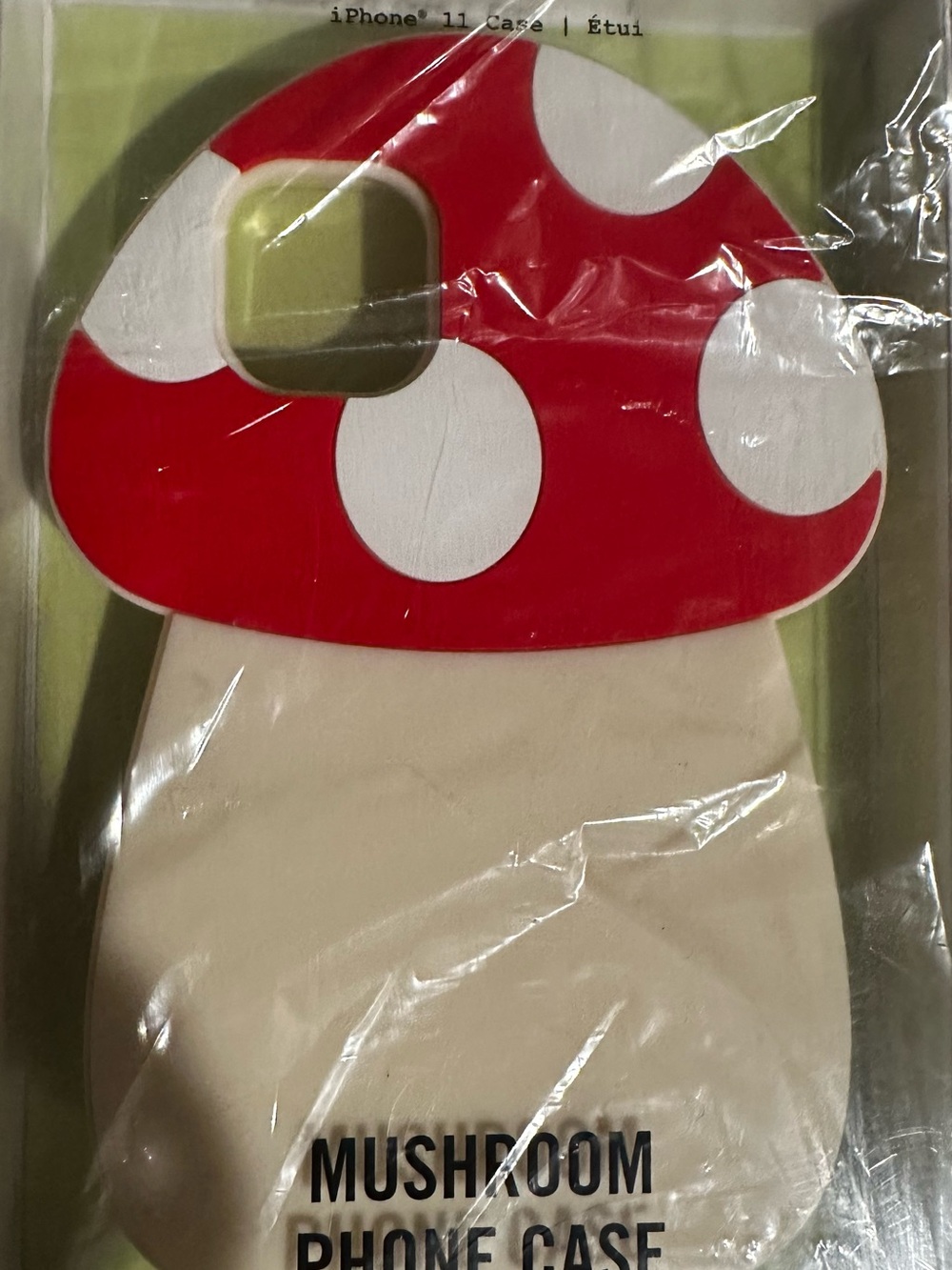 🍄 Mushroom iPhone 11 3D Phone Case - Red & Cream